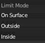 menu limit mode