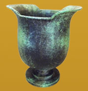 impression 3D et vase patine bronze