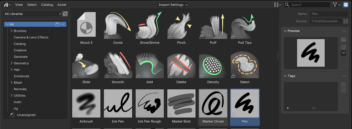 fenêtre d'édition :3dview