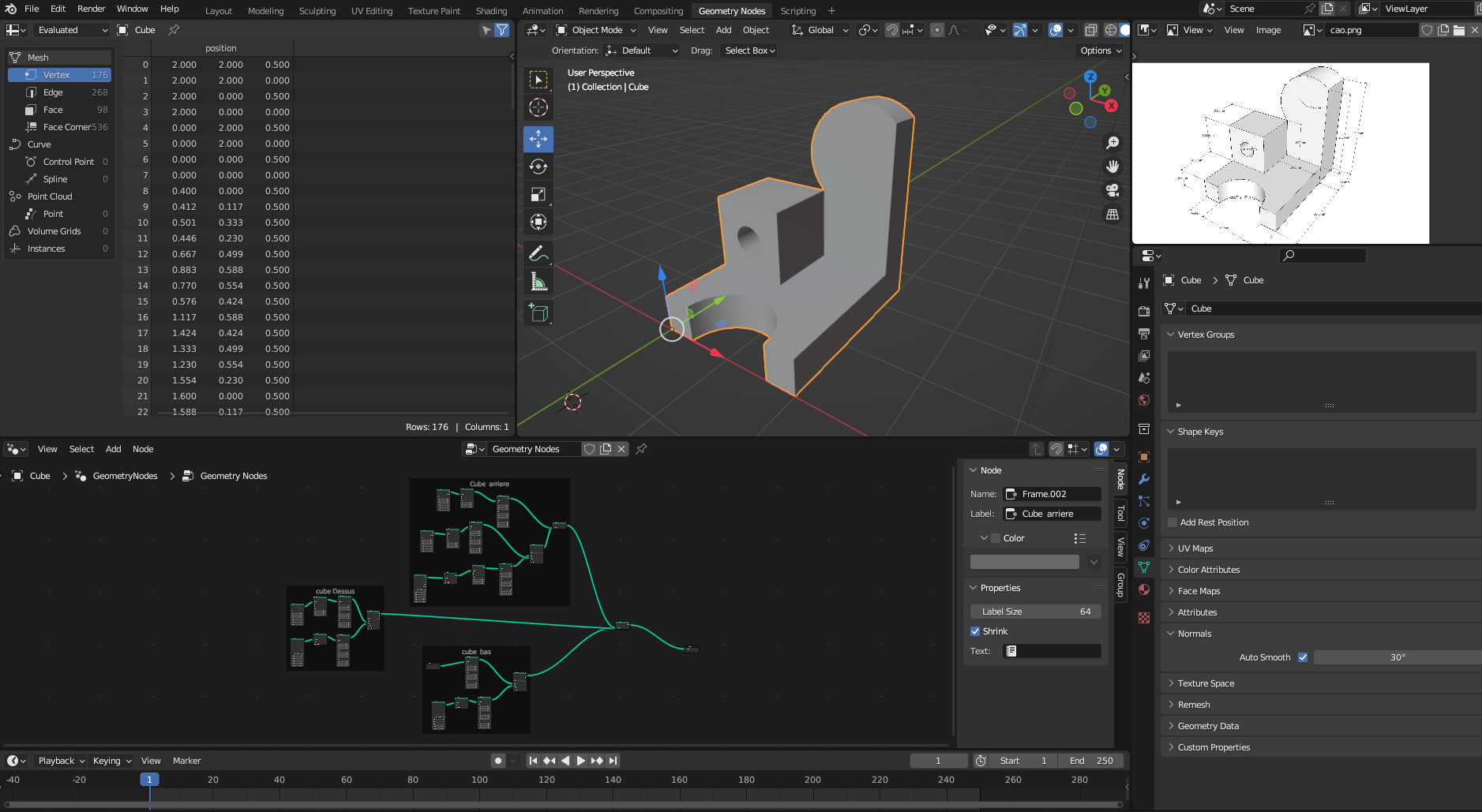 Menu Blender