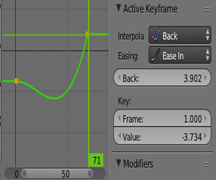 image pour la formation blender, règlage des paramètres de l'animation