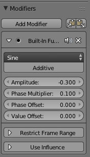 fenêtre d'édition :graph editor