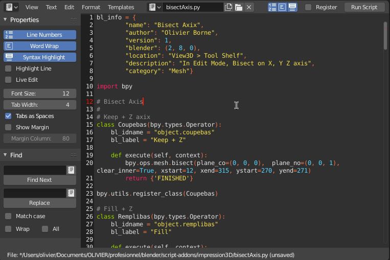 La fenêtre d'édition : uv image editor