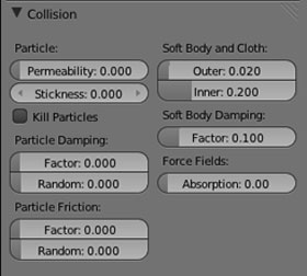 Image pour la formation Blender:les réglages des physics