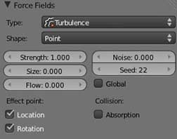 Image pour la formation Blender:les réglages des physics