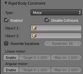 Image pour la formation Blender:les réglages des physics