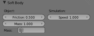 Image pour la formation Blender:les réglages des physics