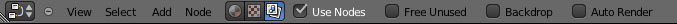 La fenêtre d'édition : node editor