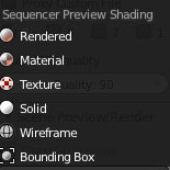 La fenêtre d'édition : video sequence editor