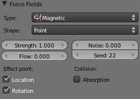 Image pour la formation Blender:les réglages des physics