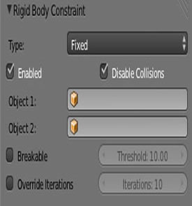 Image pour la formation Blender:les réglages des physics