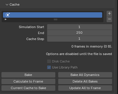 Image pour la formation Blender:les réglages des physics