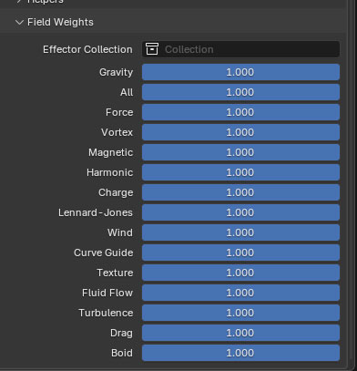 Image pour la formation Blender:les réglages des physics